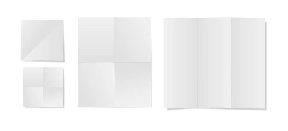 Vector mock up of an open notebook with blank white pages, realistic shadow, and Ilustración de archivo