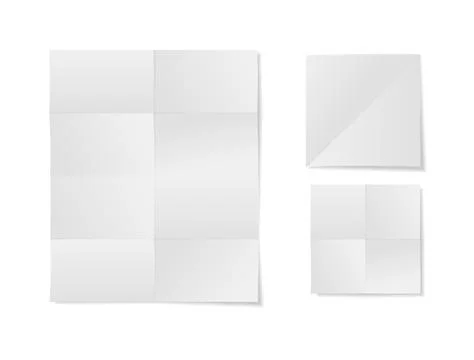 Vector mock up of an open notebook with blank white pages, realistic shadow, and Stock Illustration
