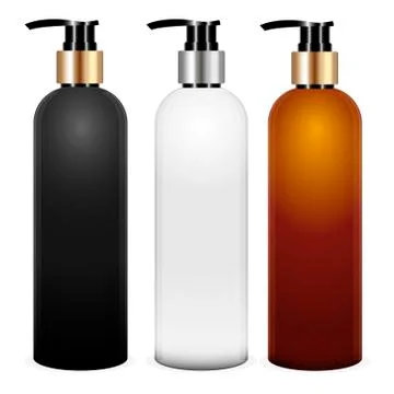 Vector Mock up set cosmetic package. Empty 3d Stock Illustration