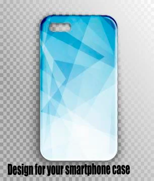 Vector mockup cover of smartphone - geometry design Stock Illustration