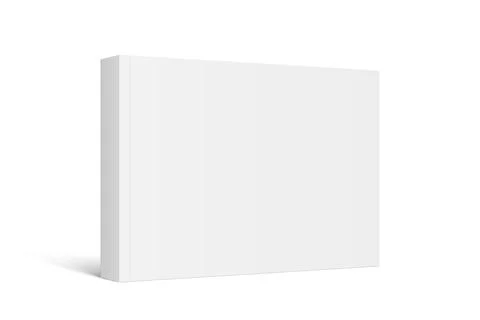 Vector mockup of horizontal standing paperback book isolated Stock Illustration