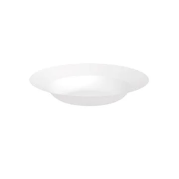 Vector mockup in a realistic style dining of round dish plate Stock Illustration