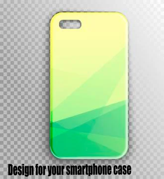 Vector mockup - smartphone cover design. Online store of mobile accessories Stock Illustration