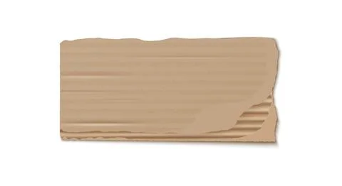 Vector mockup of torn kraft paper and cardboard on isolated background. Stock Illustration