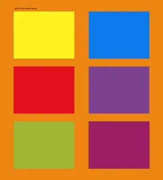 Vector mockups ANSI A format. Andy Warhol style Stock Illustration
