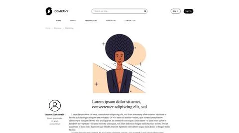 Vector model in shadow of sharp lines style . Editable illustration Stock Illustration