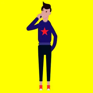 Vector, model, trendy Stock Illustration