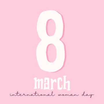 Vector modern 8 march background. Womens day banner. Eps10 Stock Illustration