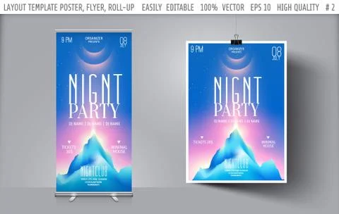 Vector modern abstract background template for banner,flyer,poster,presentati Stock Illustration