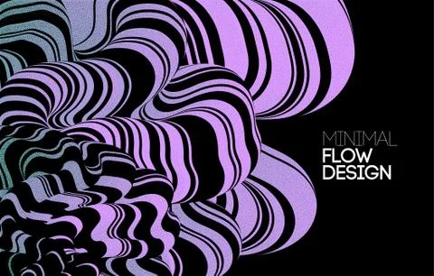 Vector Modern abstract design background Flow motion Stock Illustration