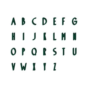 Vector of modern abstract font and alphabet Stock Illustration