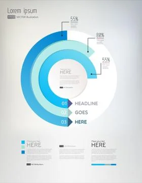 Vector, modern, abstract infographics elements Stock Illustration