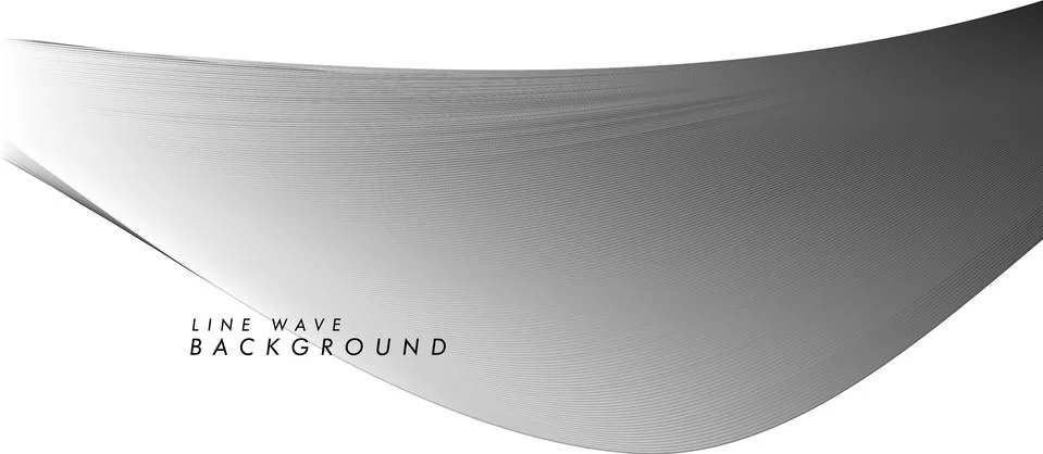 Vector modern abstract line wave background in eps 10 Stock Illustration