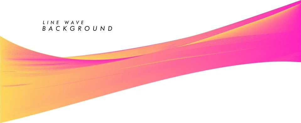 Vector modern abstract line wave background in eps 10 Stock Illustration
