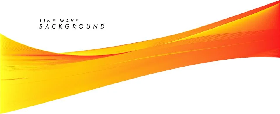 Vector modern abstract line wave background in eps 10 Stock Illustration