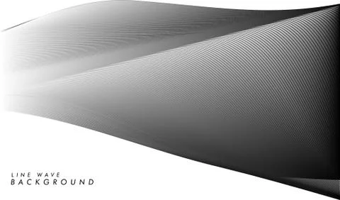 Vector modern abstract line wave background in eps 10 Illustration