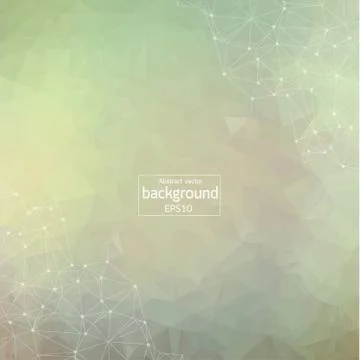 Vector of modern abstract polygonal background Stock Illustration