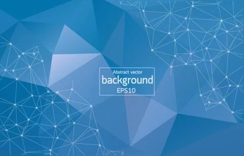 Vector of modern abstract polygonal background Stock Illustration