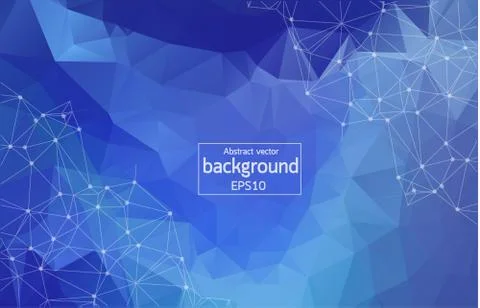 Vector of modern abstract polygonal background Stock Illustration