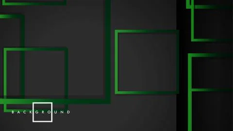 Vector Modern Abstract Squares Backgrounds . with a black green gradient. eps Ilustración de archivo