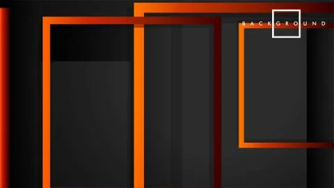 Vector Modern Abstract Squares Backgrounds . with a black red orange gradient Stock Illustration