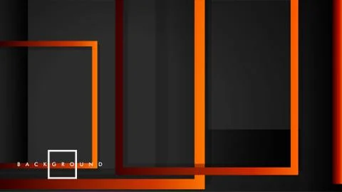 Vector Modern Abstract Squares Backgrounds . with a black red orange gradient Ilustración de archivo