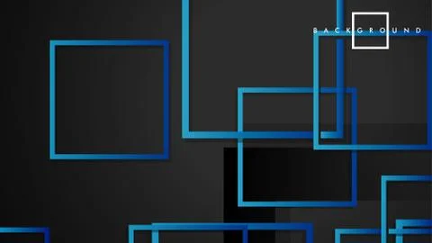 Vector Modern Abstract Squares Backgrounds . with a black green gradient. eps Ilustración de archivo