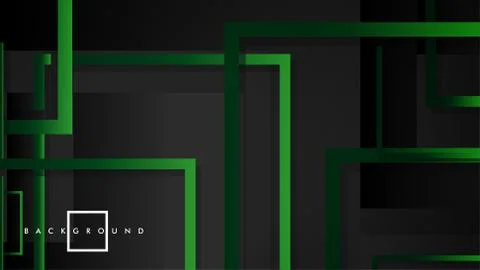 Vector Modern Abstract Squares Backgrounds . with a black green gradient. eps Ilustración de archivo