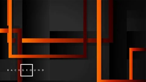 Vector Modern Abstract Squares Backgrounds . with a black red orange gradient Illustrazione stock