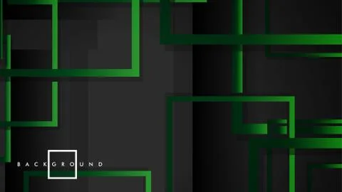 Vector Modern Abstract Squares Backgrounds . with a black green gradient. eps Stock Illustration