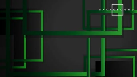 Vector Modern Abstract Squares Backgrounds . with a black green gradient. eps Stock Illustration