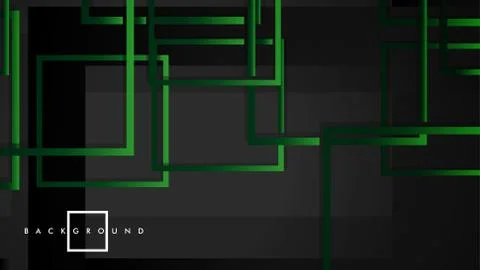 Vector Modern Abstract Squares Backgrounds . with a black green gradient. eps Ilustración de archivo