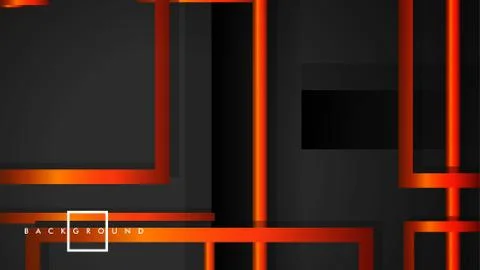 Vector Modern Abstract Squares Backgrounds . with a black orange gradient. ep Ilustración de archivo