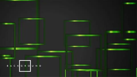 Vector Modern Abstract Squares Backgrounds . with a black and green metal col イラスト素材