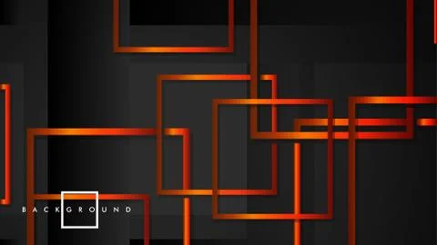 Vector Modern Abstract Squares Backgrounds . with a black orange gradient. ep Ilustración de archivo