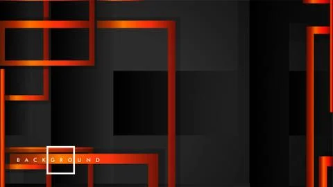Vector Modern Abstract Squares Backgrounds . with a black orange gradient. ep Illustrazione stock