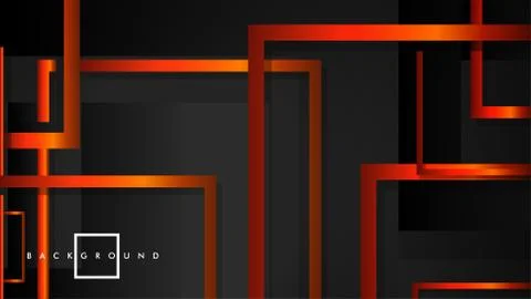 Vector Modern Abstract Squares Backgrounds . with a black orange gradient. ep Illustrazione stock