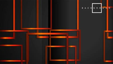 Vector Modern Abstract Squares Backgrounds . with a black orange gradient. ep Stock Illustration