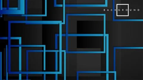 Vector Modern Abstract Squares Backgrounds . with a black green gradient. eps Ilustración de archivo
