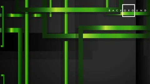 Vector Modern Abstract Squares Backgrounds . with a black and green metal col 스톡 일러스트