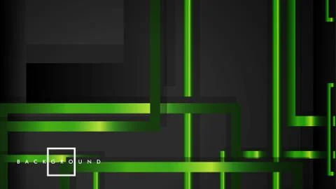 Vector Modern Abstract Squares Backgrounds . with a black and green metal col イラスト素材