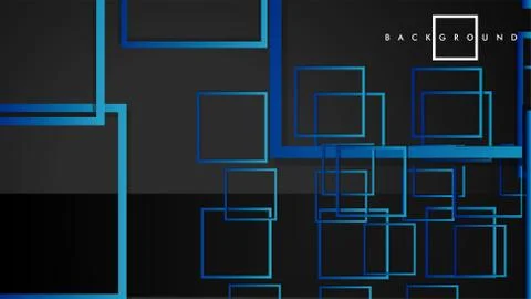 Vector Modern Abstract Squares Backgrounds . with a black green gradient. eps Ilustración de archivo