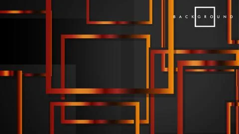 Vector Modern Abstract Squares Backgrounds . with a black and metal color gra Stock Illustration