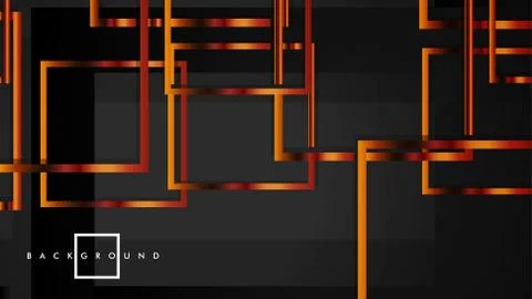 Vector Modern Abstract Squares Backgrounds . with a black and metal color gra Stock Illustration