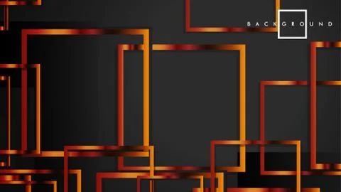 Vector Modern Abstract Squares Backgrounds . with a black and metal color gra Stock Illustration