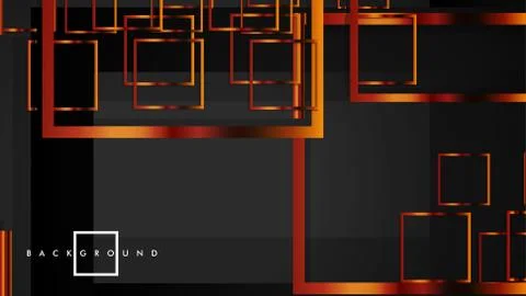 Vector Modern Abstract Squares Backgrounds . with a black and metal color gra Illustrazione stock