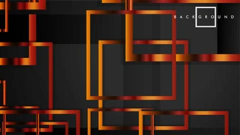 Vector Modern Abstract Squares Backgrounds . with a black and metal color gra Stock Illustration