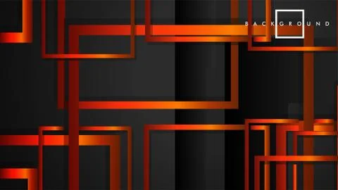 Vector Modern Abstract Squares Backgrounds . with a black orange gradient. ep Illustrazione stock