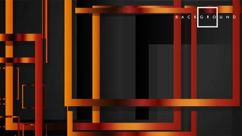 Vector Modern Abstract Squares Backgrounds . with a black and metal color gra Stock Illustration