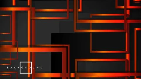 Vector Modern Abstract Squares Backgrounds . with a black orange gradient. ep Ilustración de archivo